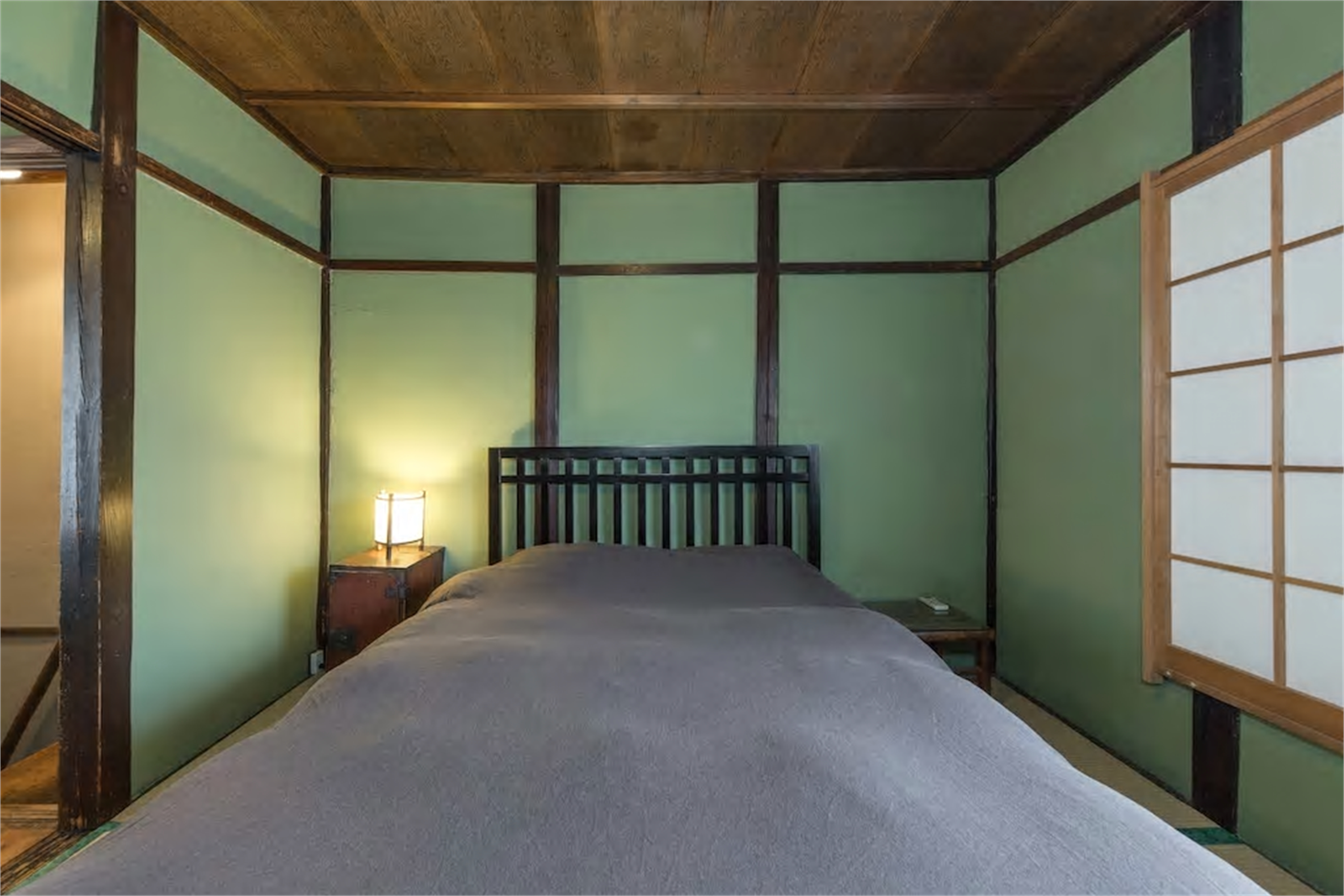 Iho-An tatami bedroom with double bed
