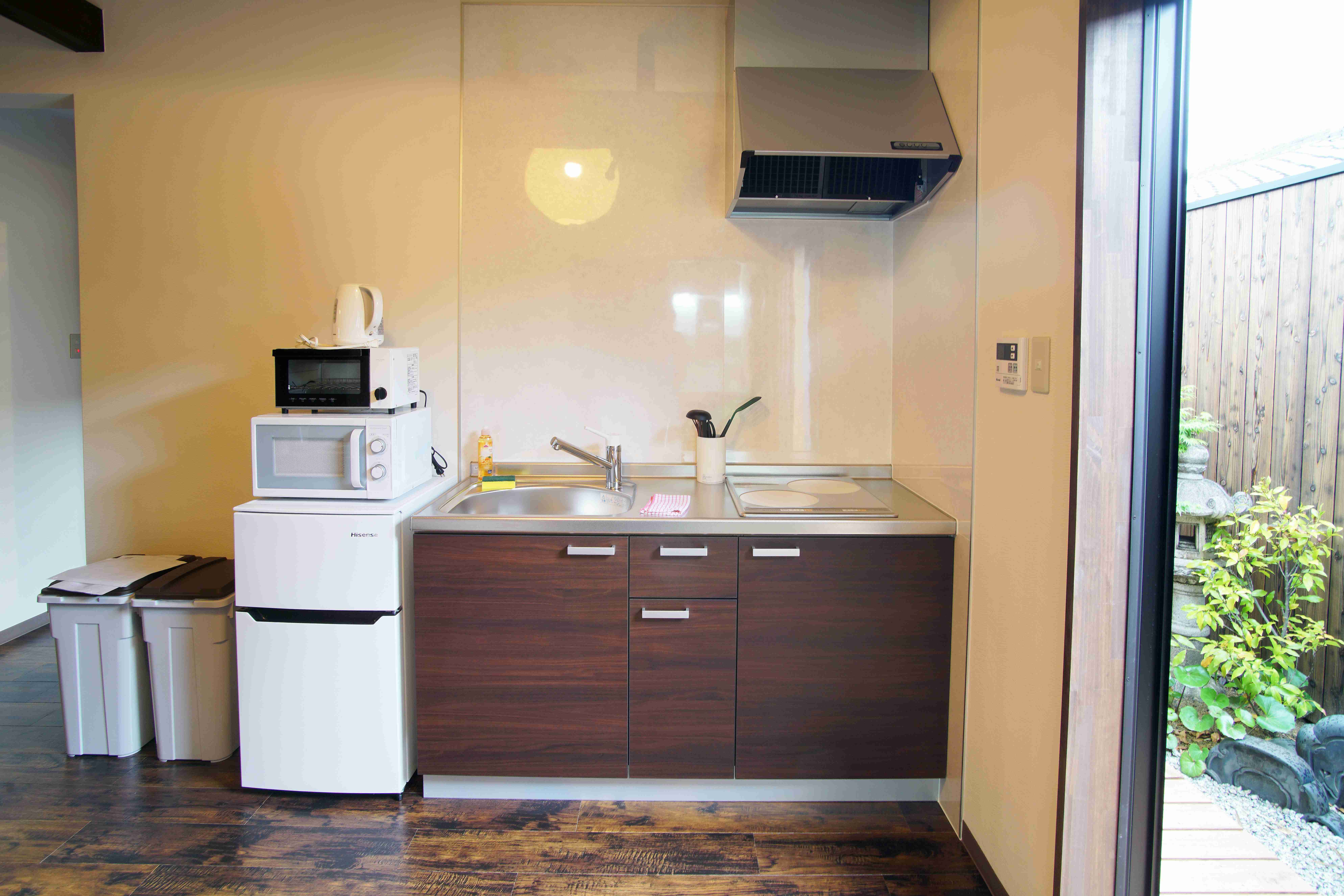Usagi family-sized kitchen with bright natural light
